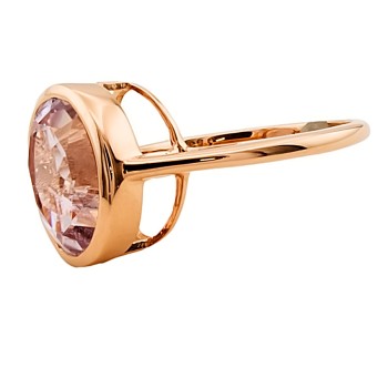 9ct Rose Gold Topaz Ring size I